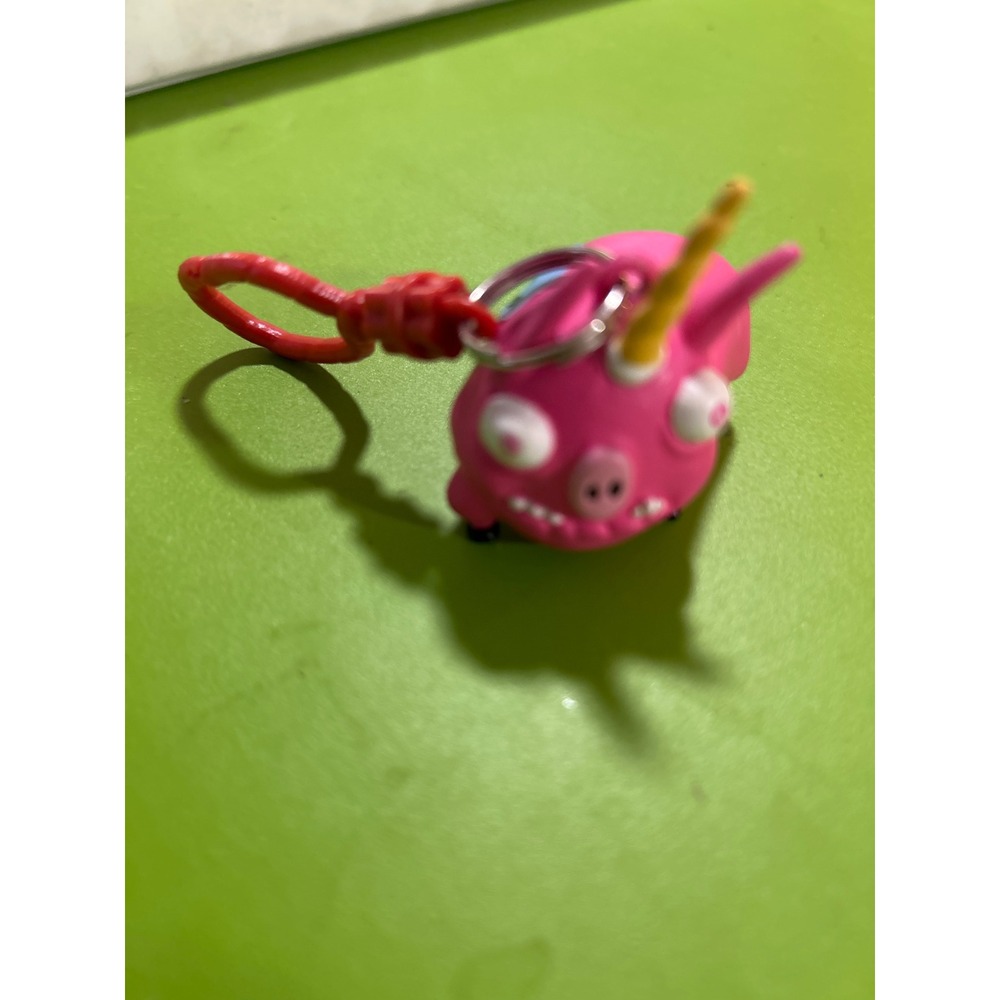 Despicable Me Pink Unicorn Pig Keychain Clip Bag Accessory Toy